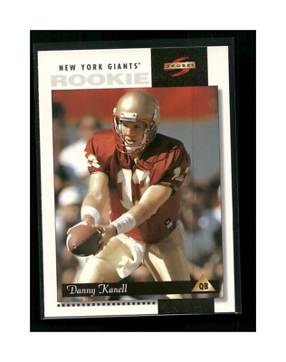 1996 Score Football Card #239 Danny Kanell RC Dave Brown 94   6 Card Lot