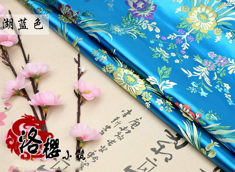 Vestido de disfraz chino antiguo satinado brocado cos ropa kimono telas Foto 2 de 4