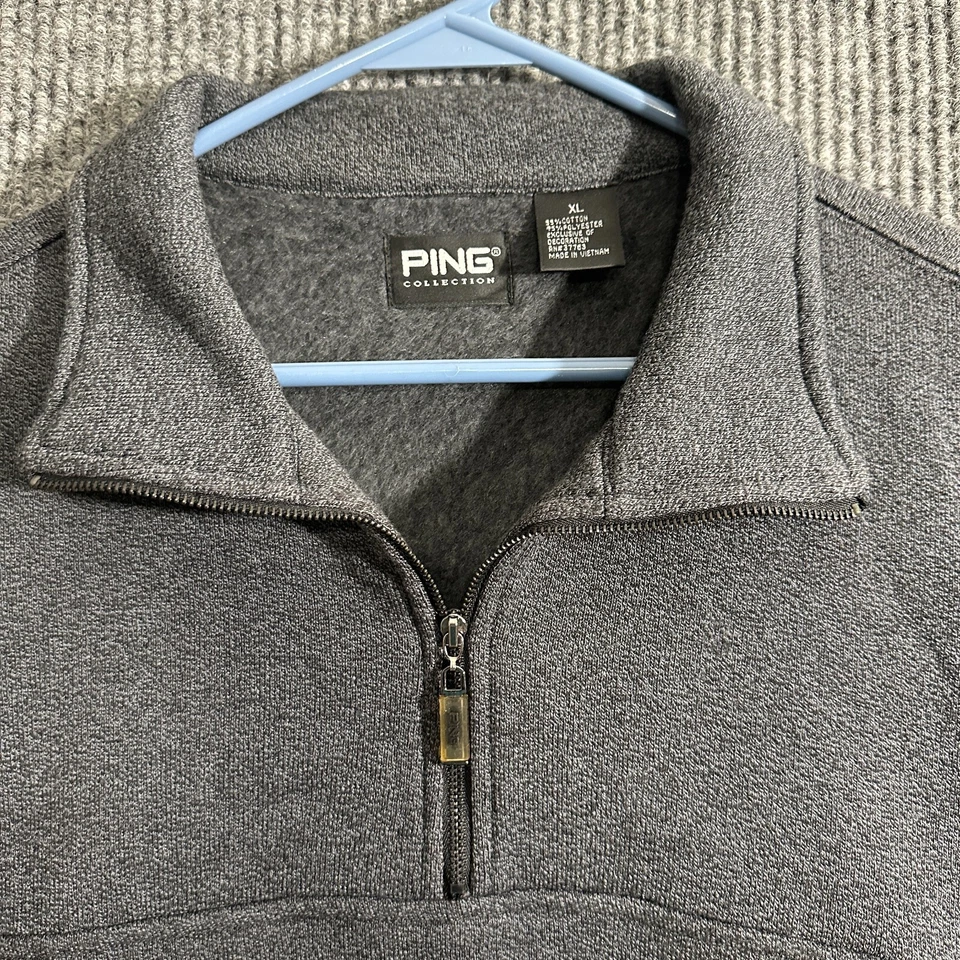 Jaqueta Pulôver Masculina Ping Collection Tamanho XL Cinza 1/4 Zíper - Imagem 3 de 4