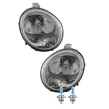Set Di Fari Alogeni Anteriori H4 Per Daewoo Matiz Inclusi Lampadine