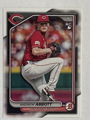 2024 Bowman Andrew Abbott Rookie Card RC #70 Reds