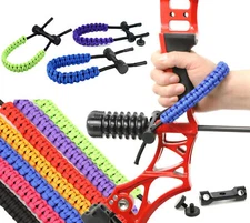 1x Compound Bow Wrist Sling Braided Strap Cord Rope Adjustable Archery Hunting