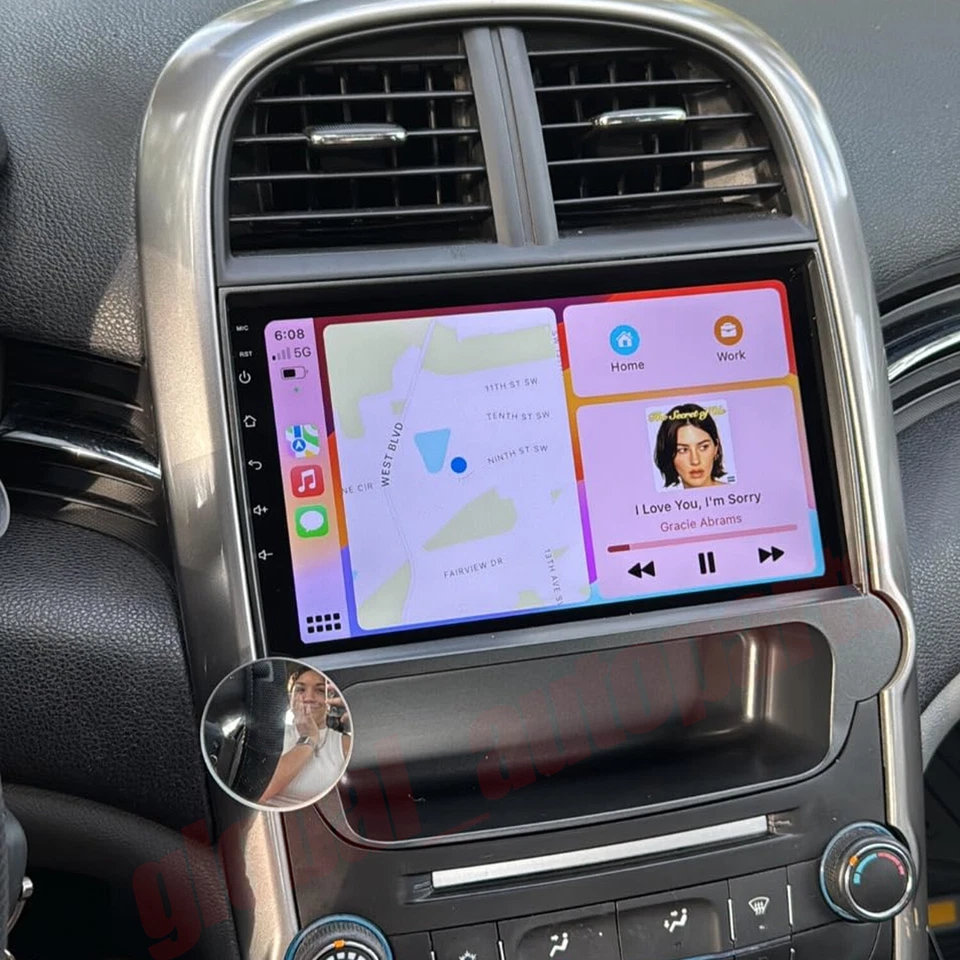 Radio estéreo para automóvil para Chevrolet Malibu 2011-2015 Apple CarPlay Android 13 navegación GPS Foto 3 de 4