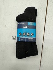 Mountain Warehouse 1 Pair Black Ski Socks Mens Size 10-13