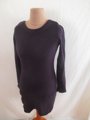 Pull Sessun Violet Taille S En Laine - Occasion En Très Bon état, Idéal Pour L'hiver