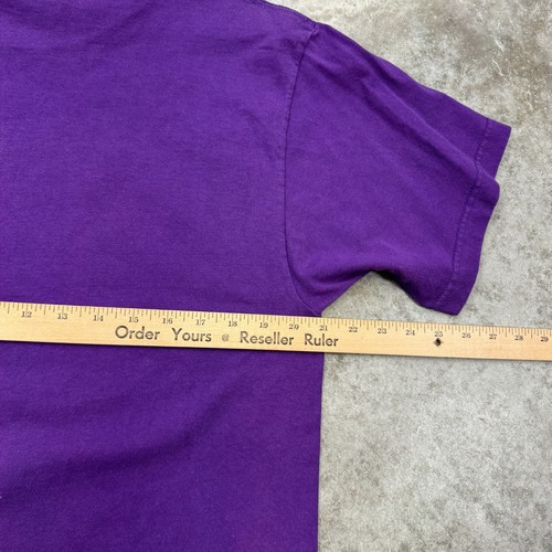 Vintage Tampa Bay Devil Rays shirt mens Large 90s MLB purple 1995 RARE baseball - Picture 6 of 7