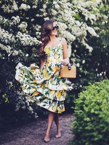 h&m lemon dress