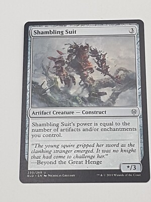 Magic the Gathering Einzelkarte Shambling Suit bespielt