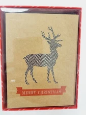 Gartner Studios #64370 Box 20 Christmas Cards & Envelopes Stag Reindeer NWT