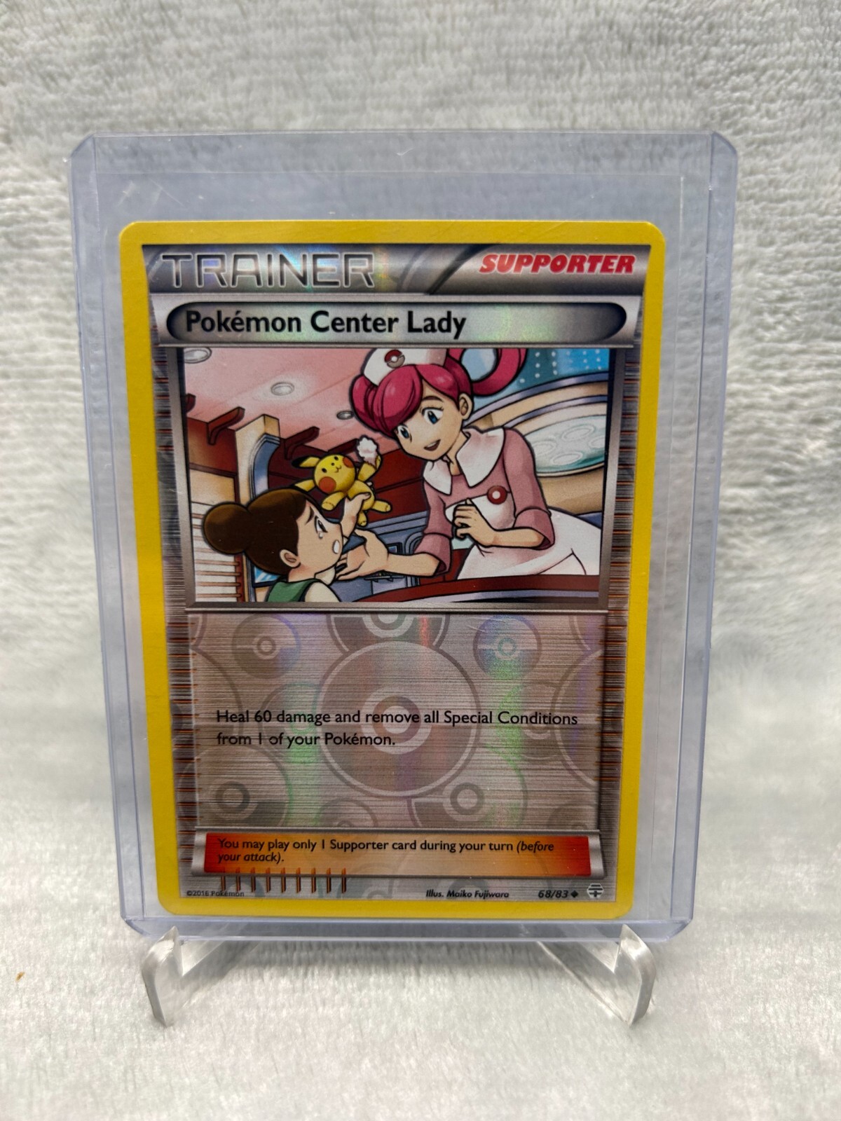Pokemon Center Lady #68/83 Generations Uncommon Pokemon Card Reverse Holo NM
