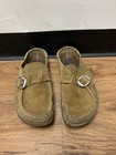 BIRKENSTOCK BUCKLEY CLOG WOMEN'S BROWN TEA SUEDE SZ 7 US/ 38