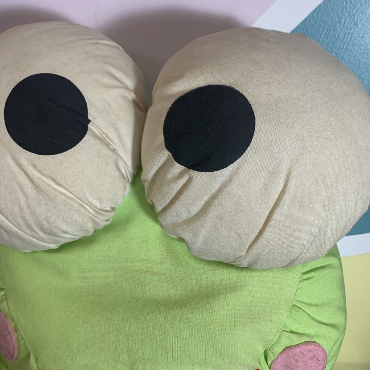 1994 Rare Vintage Sanrio JUMBO Plush Tissue Box Cover Keroppi Frog