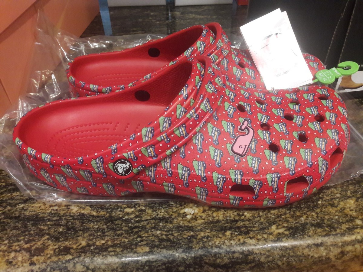 NEW Mens Crocs Classic Vineyard Vines Clogs, size 13 shoes