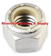(1) 1/4 x 20 Aluminum Nylon Insert Lock / Stop / Nyloc Nut 1/4-20 Nut