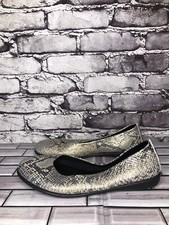 The Flexx Gray Python Snake Skin Round Toe We...
