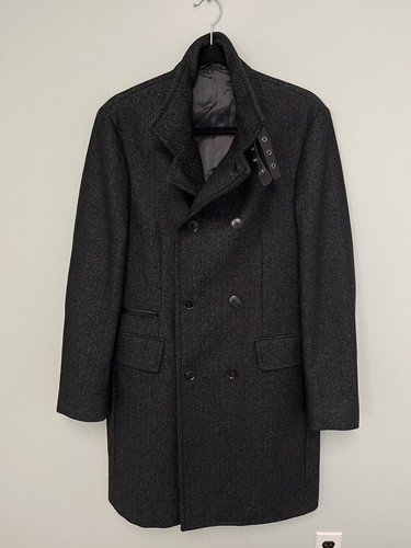 1998 $ Neu mit Etikett brandneu John Varvatos Collection Mantel mit Schnallen Größe EU 46 Medium - Bild 19 von 24