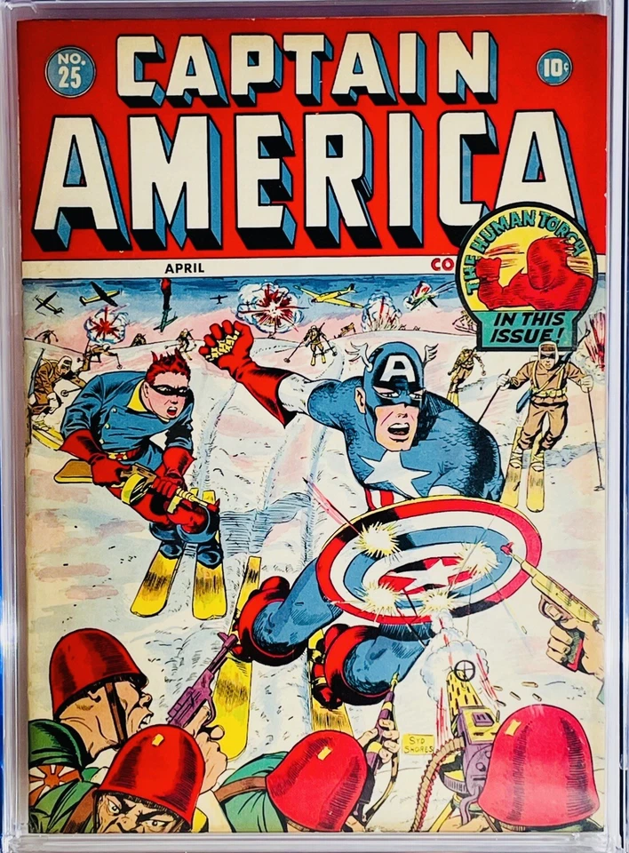 ⭐️Captain America Comics #25, 1943 CGC 8.5 (3rd Highest Grade)🔥Beautiful ! - Image 3 of 4