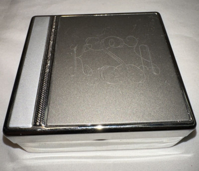Things Remembered ~ Tri Tone Box ~ Used~ Gift Boxed JEWELRY Metal Box