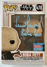 TEMUERA MORRISON SIGNED • STAR WARS FUNKO POP • BOBA FETT #478 • COA PHOTO CARD