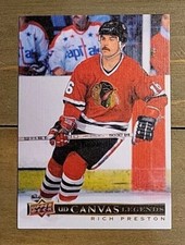 2020-21 SP Signature Edition Legends UD Canvas Rich Preston Chicago Blackhawks