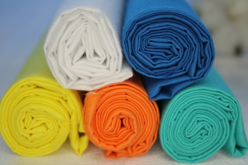 5 Stück Baumwollstoff Patchwork Stoffe DIY 50x70 cm "Meerblick" UNI Stoffpaket - Bild 8 von 24