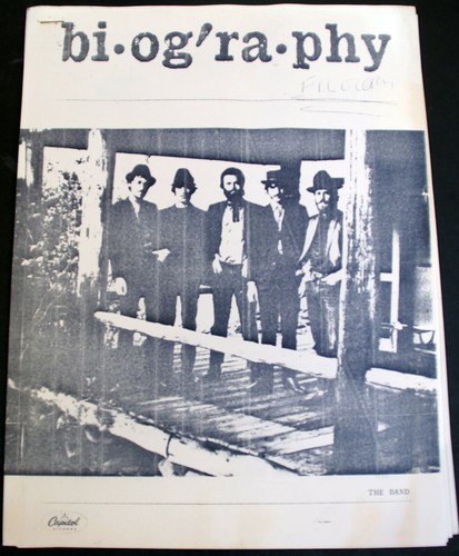 Bob Dylan The Band Orig Vintage Press Release Capitol Records Promo June 1968 - Picture 2 of 14