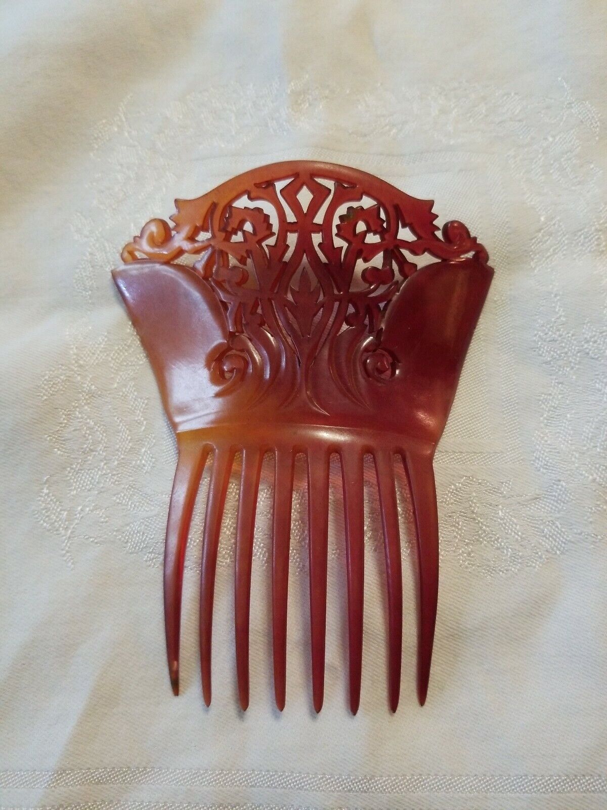 Antique Victorian Faux Ranking Bombing new work TOP6 Tortoise Shell Comb Hair ornament 5