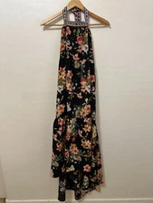 Shein Curve Floral Maxi Dresss Size 2X High Low Boho Festival Event Travel Vacay