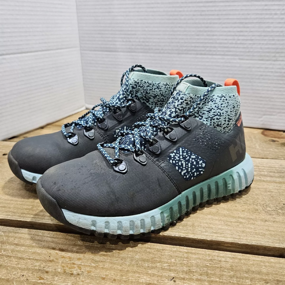 Helly Hansen HH Helly Tech Performance Trainers Waterproof Shoes Grey Teal  | eBay