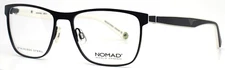 NOMAD by Morel 2861N 022 Black Mens Square Full Rim Eyeglasses 54-17-140 B:39