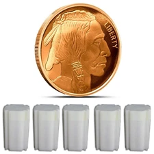 (100) BUFFALO - 1 OZ COPPER ROUND - BULLION - LOT