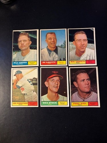 1961 Topps Baseball Lot 14 Dif ALL HIGH-GRADE Conley, Vernon, PRICE REDUCED #2 - Picture 3 of 4