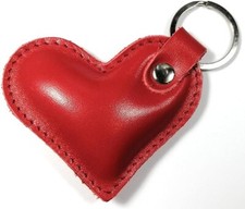 Leather Heart Key Chains Keychain Bag Charm Key Car Accessories for Women