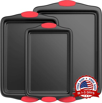 Bandeja Para Hornear Para Horno Juego De 3 Bandejas Para Hornear Antiadherentes