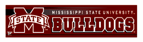 Mississippi State Bulldogs Maroon Bumper Sticker - Picture 1 of 1
