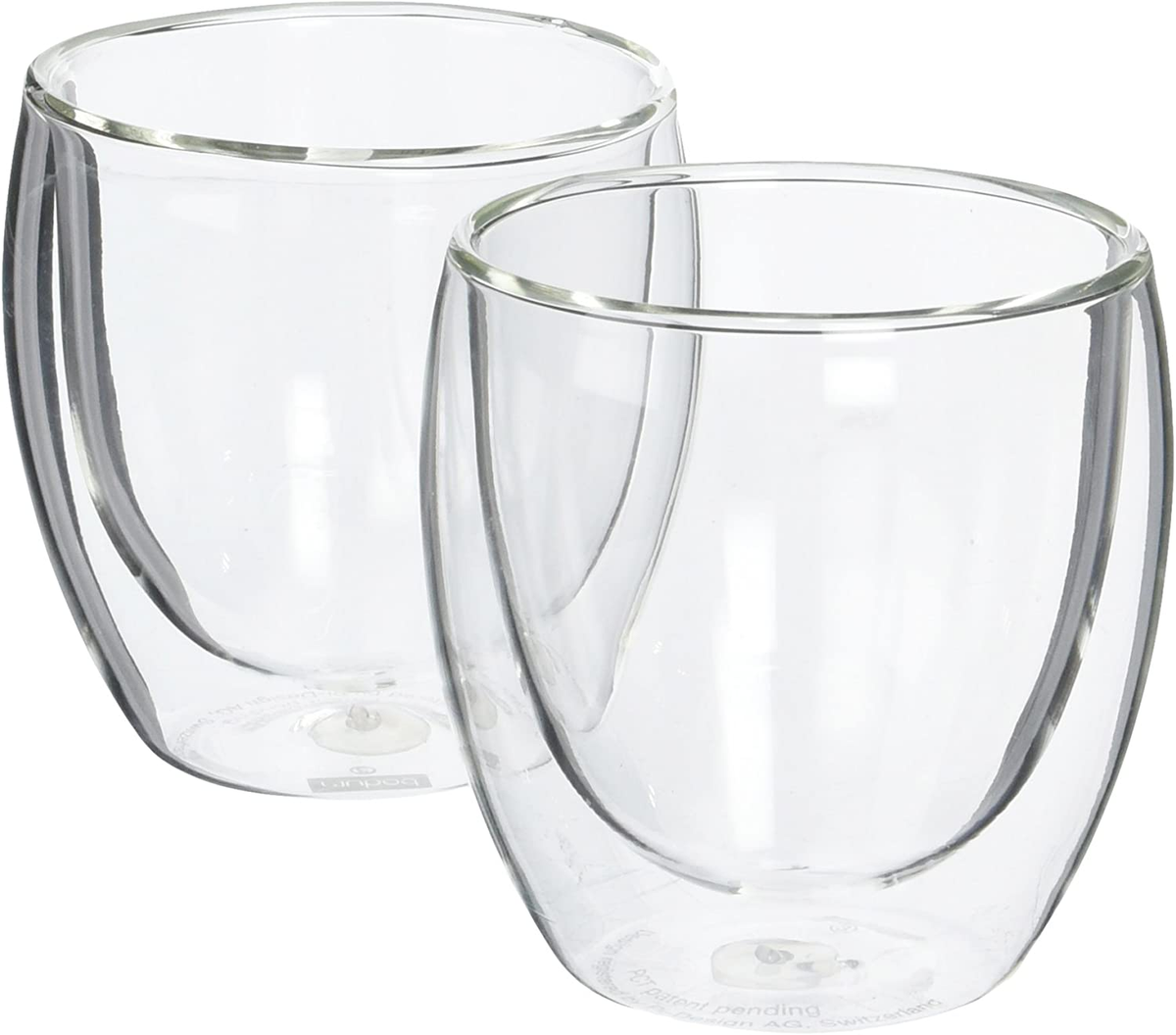 Bodum Pavina Glass, Double-Wall Insulated Glasses, Clear, 8 Ounces