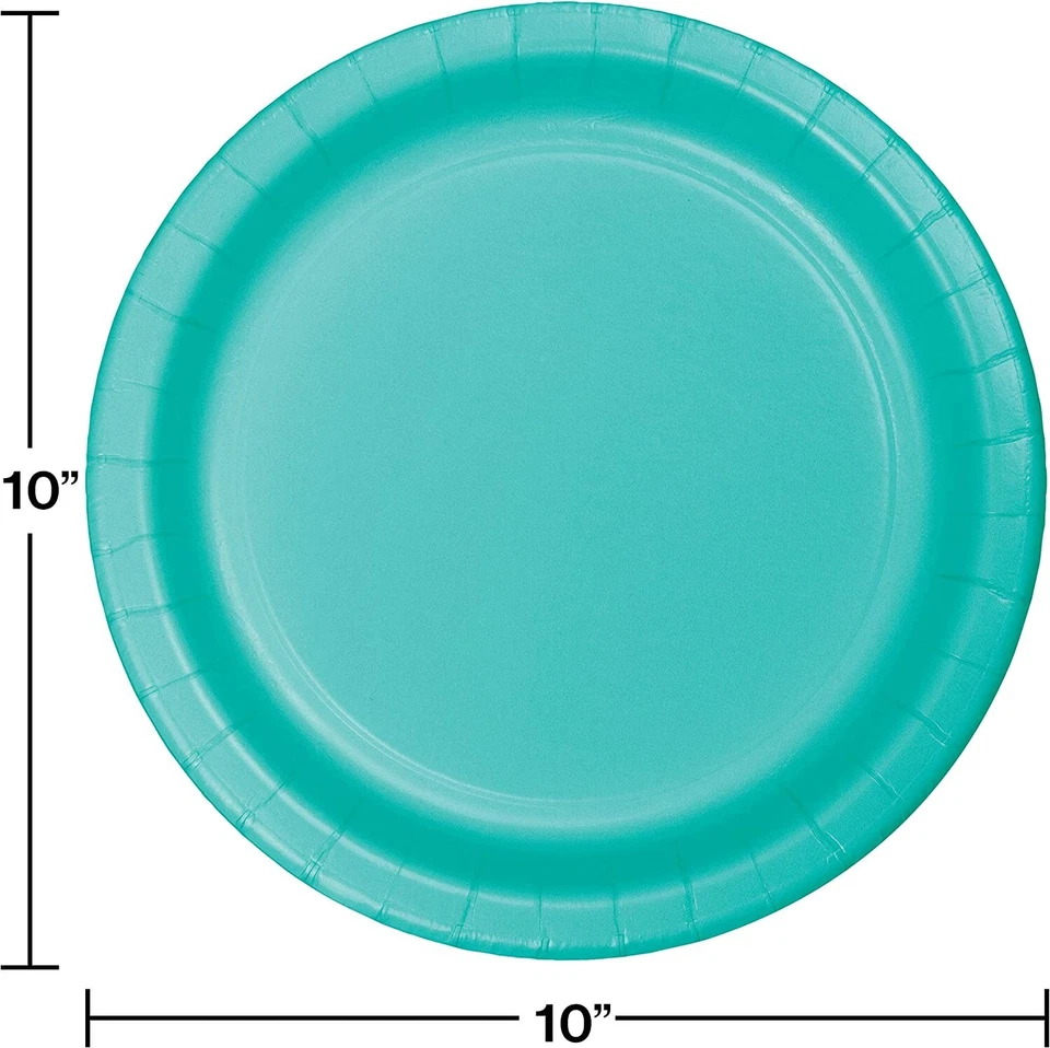 CEG Paper Banquet Plates, Teal Lagoon (324782) - Image 2 of 2