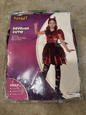 Preowned SPIRIT  Costume Halloween DEVILISH CUTIE Child Girl's Size Small (4-6)