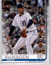 2019 Topps Series 2 DREW VERHAGEN Vintage Stock /99 Tigers #586