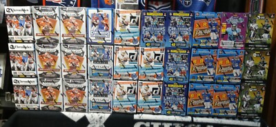 2021 Football Blaster Box Lot of(30) Prizm-Prizm Draft-Absolute-Donruss-and more
