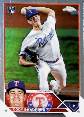 2023 Topps Chrome Update Usc11 Cody Bradford Rookie Card Texas Rangers 