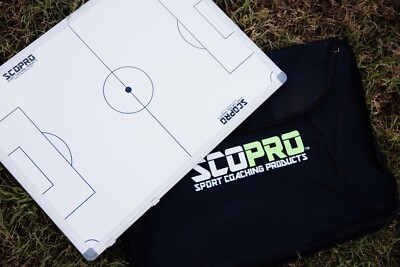 Soccer Coaching Board, Case (Double sided (half/full field, Dry erase Magnetic