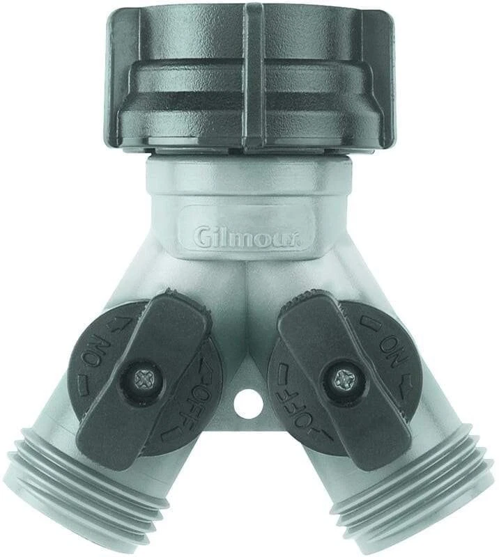 Gilmour Die-Cast Metal 2-Way Shut-off Valve