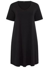 Laura Scott Curve V-Neck Short Sleeve Jersey Dress size 24 LB 3418