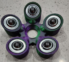 Bowling Ball Spinner Cup - Purple and Green