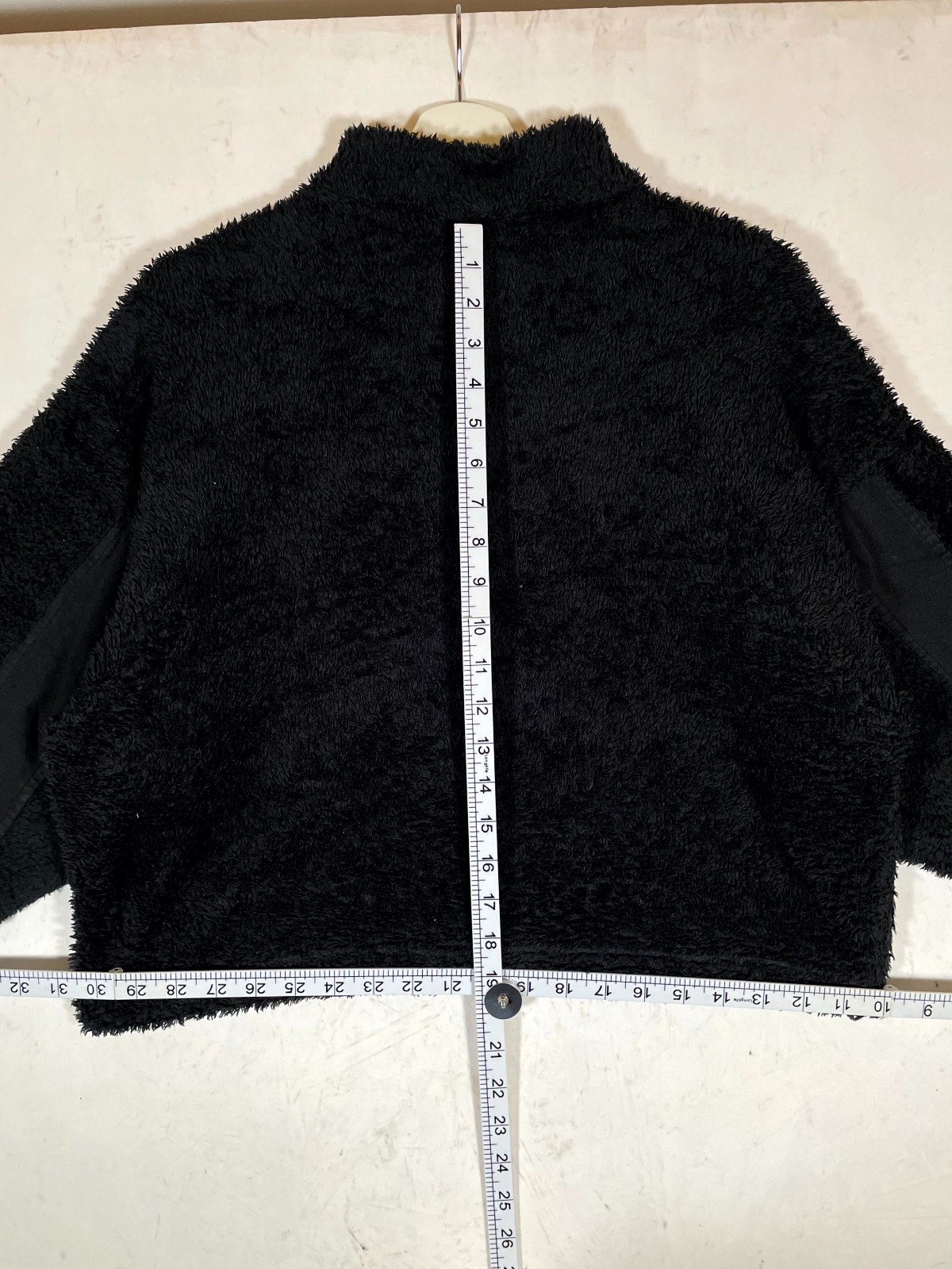 Reebok MYT Cozy Fleece Jacket Womens M Black Relaxed Fit 1/4 Zip Sweatshirt thumbnail 8