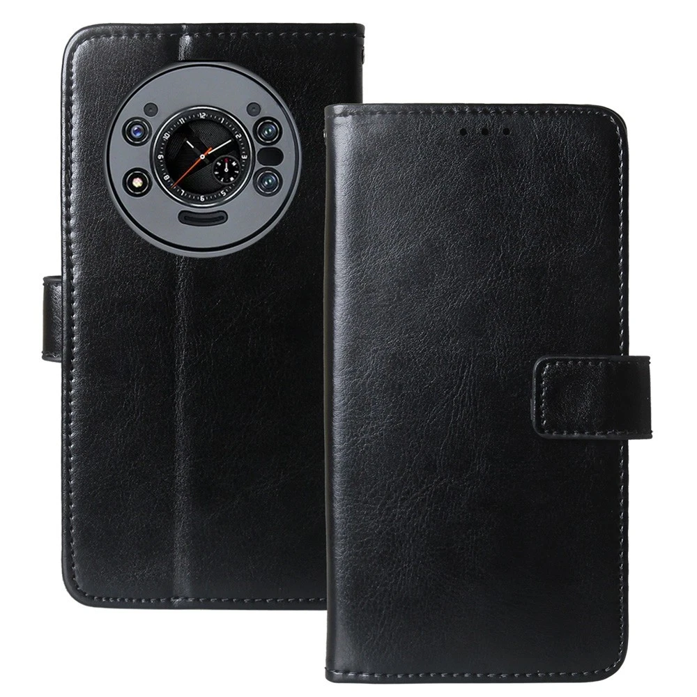Custodia Portafoglio In PU Pelle Per Cubot X18 Plus - Cover Protettiva Con Porta Carte E Design Back Girl - Antiurto E Leggera - 2