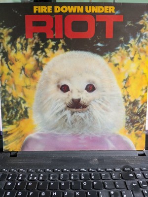 RIOT FIRE DOWN UNDER VINYL ALBUM 1981 ORIGINAL ELEKTRA K 52315