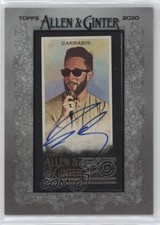 2020 Topps Allen & Ginter's X Framed Mini Auto Jared Carrabis #MA-JCA Auto 0l44