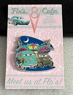 Disney DCA Cars Fillmore & Sarge Meet Us at Flo's Cafe Annual Passholder LE Pin